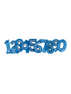 Balões Números Foil Super Shape Azul